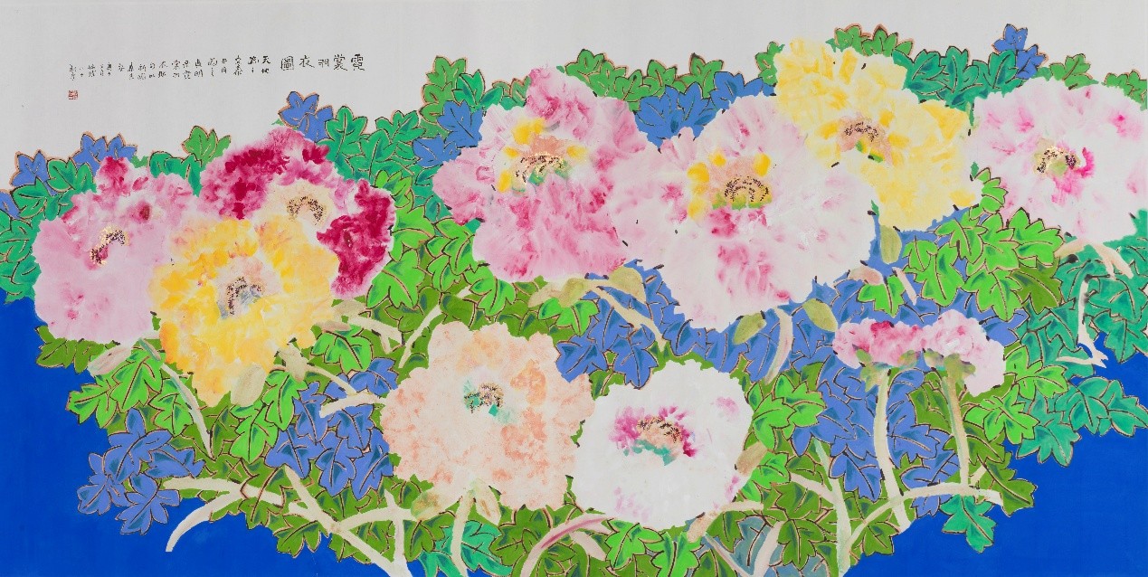 <h2>霓裳羽衣图</h2><p>作者：郭怡孮</p><p>创作年代：2020年</p><p>规格：150cm×298cm</p><p>品类：中国画</p>